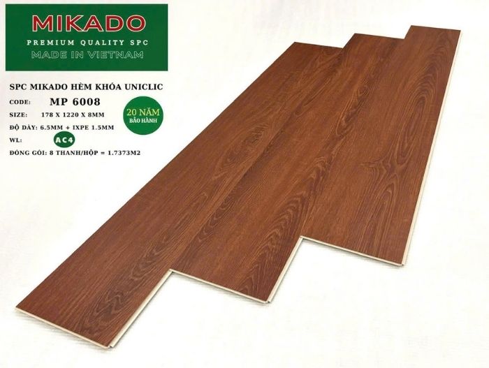 Sàn nhựa giả gỗ 8mm MP 6008 